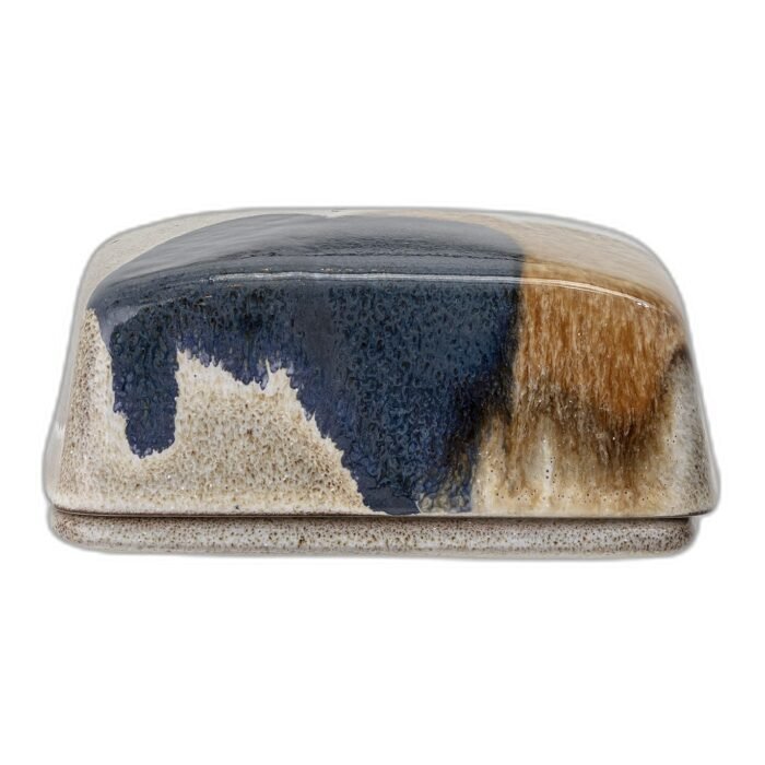 Jules Butter Box, Blue, Stoneware