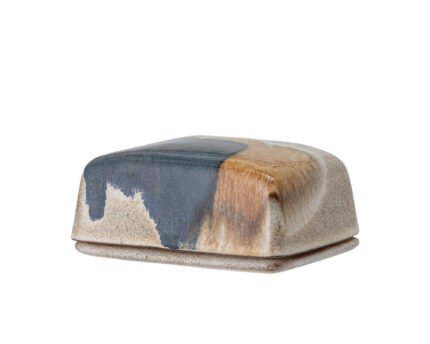 Jules Butter Box, Blue, Stoneware