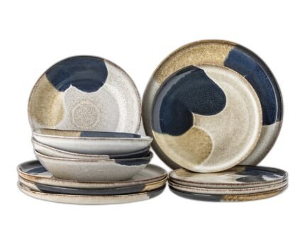 Jules Dinnerware Set, Blue, Stoneware
