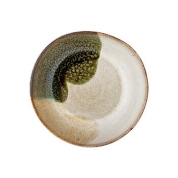 Jules Plate Deep, Green, Stoneware