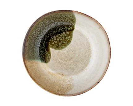 Jules Plate Deep, Green, Stoneware