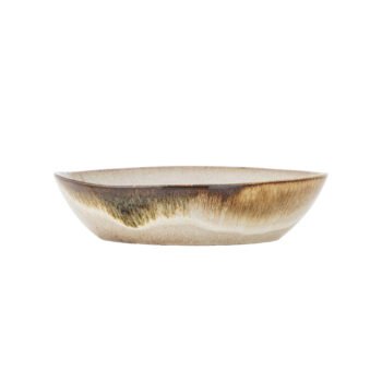 Jules Plate Deep, Green, Stoneware