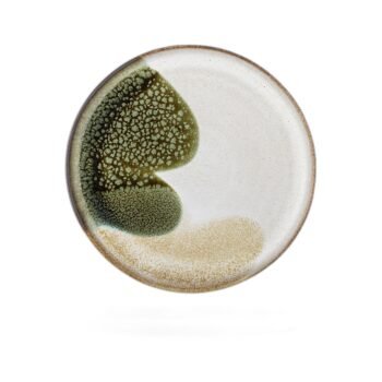 Jules Plate, Green, Stoneware
