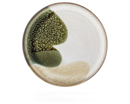 Jules Plate, Green, Stoneware
