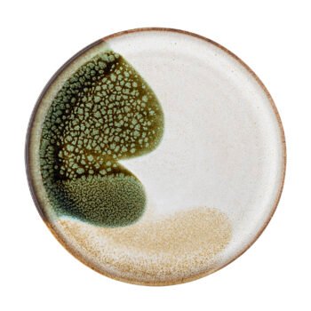 Jules Plate, Green, Stoneware
