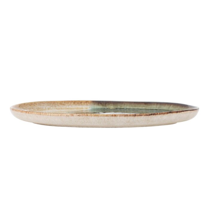 Jules Plate, Green, Stoneware