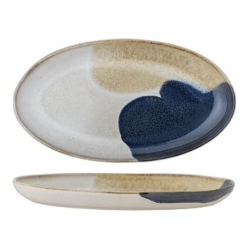 Jules Serving Plate, Blue, Stoneware