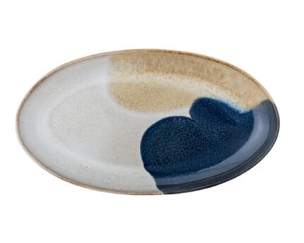 Jules Serving Plate, Blue, Stoneware