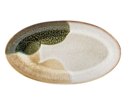 Jules Serving Plate, Green, Stoneware