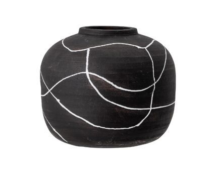 NIZA dekoratyvinė vaza, BLACK