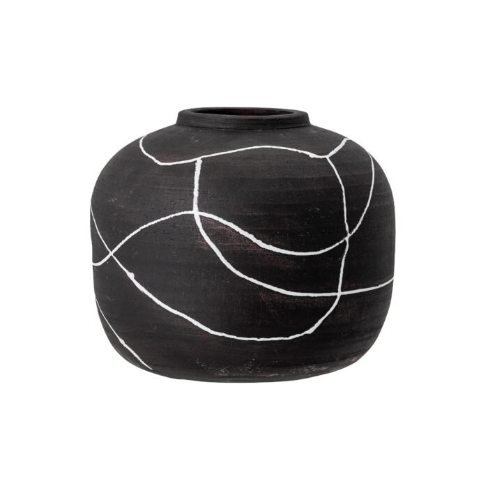 NIZA dekoratyvinė vaza, BLACK