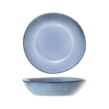 Sandrine Plate Deep, Blue, Stoneware