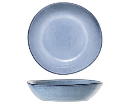 Sandrine Plate Deep, Blue, Stoneware