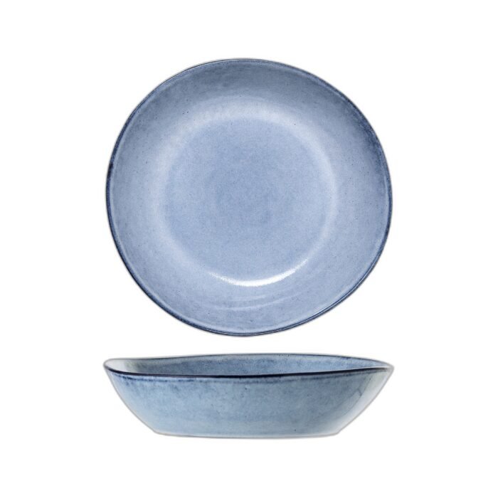 Sandrine Plate Deep, Blue, Stoneware