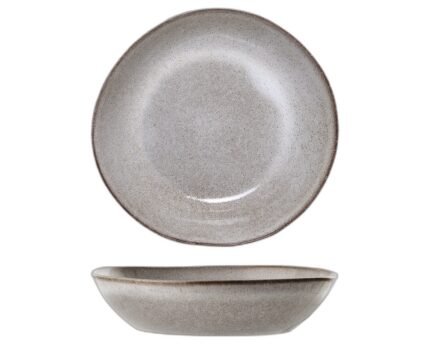 Sandrine Plate Deep, Nature, Stoneware
