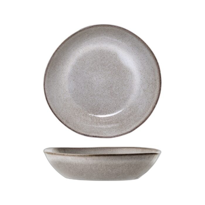 Sandrine Plate Deep, Nature, Stoneware