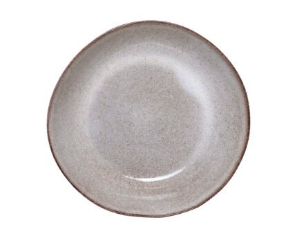 Sandrine Plate Deep, Nature, Stoneware