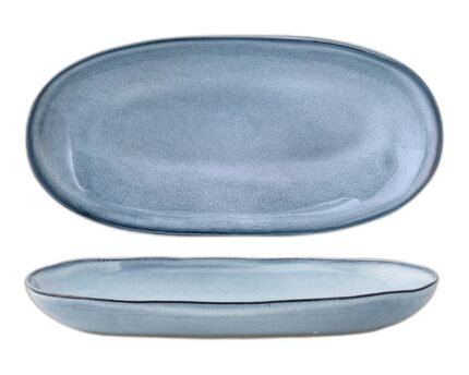 Sandrine Serving Plate, Blue, Stoneware