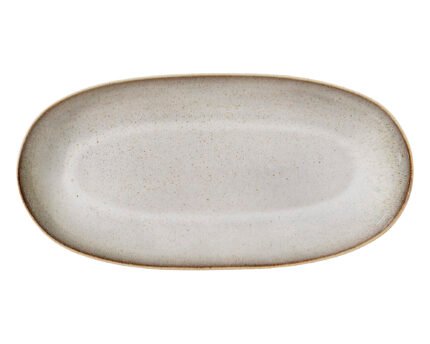 Sandrine Serving Plate, Nature, Stoneware