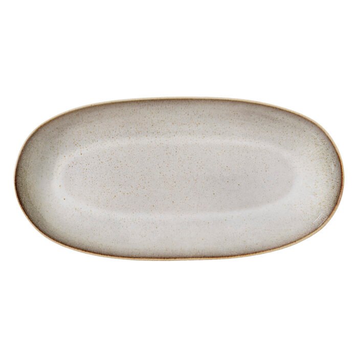 Sandrine Serving Plate, Nature, Stoneware