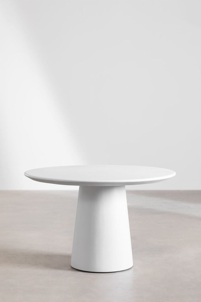 Valgomojo stalas ORMONDE ROUND Ø120 cm, Balta