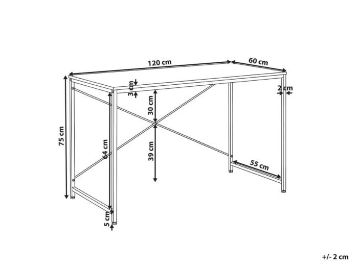 Darbo stalas STEINAR 120x60 cm