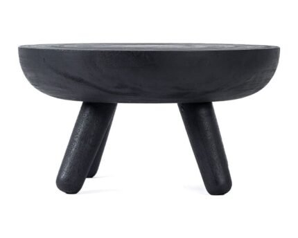 Kavos staliukas LOSTEN, juodas, Ø75 cm