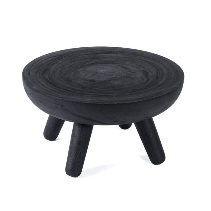 Kavos staliukas LOSTEN, juodas, Ø75 cm