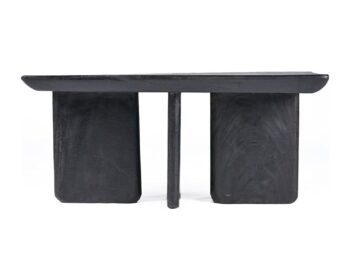 Kavos staliukas OBSIDIAN, juodas, 100x50 cm
