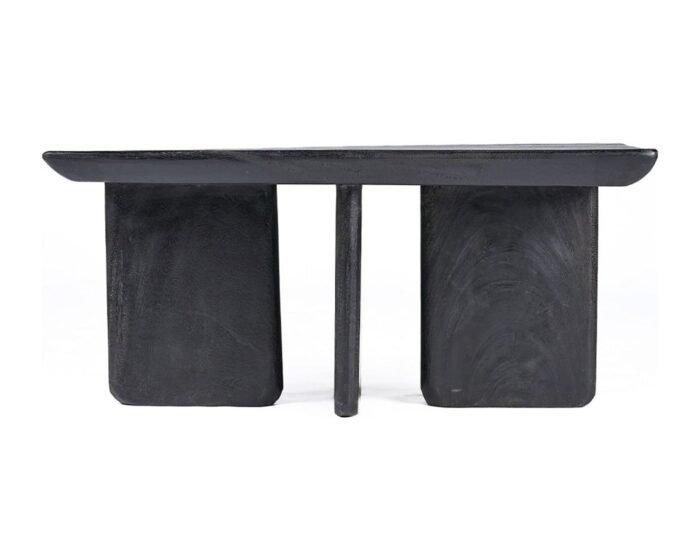 Kavos staliukas OBSIDIAN, juodas, 100x50 cm
