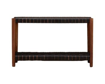 Konsolinis staliukas su pinta oda, 130 cm