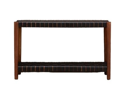 Konsolinis staliukas su pinta oda, 130 cm