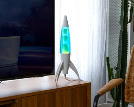 Lava lempa Blue Rocket