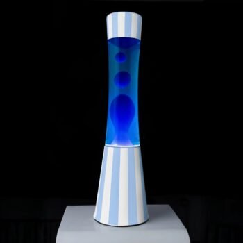 Lava lempa Blue Striped