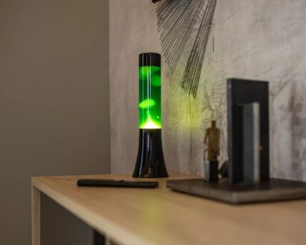 Lava lempa Mini Green and Yellow