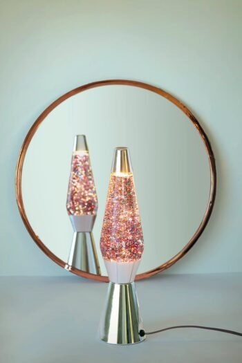 Lava lempa Pink Glitter Bullet