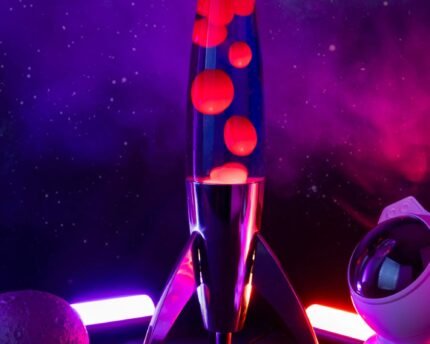 Lava lempa Purple Rocket