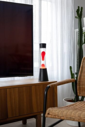 Lava lempa Red Tower, Black Base