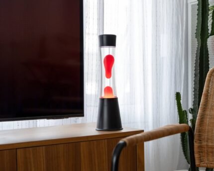 Lava lempa Red Tower, Black Base