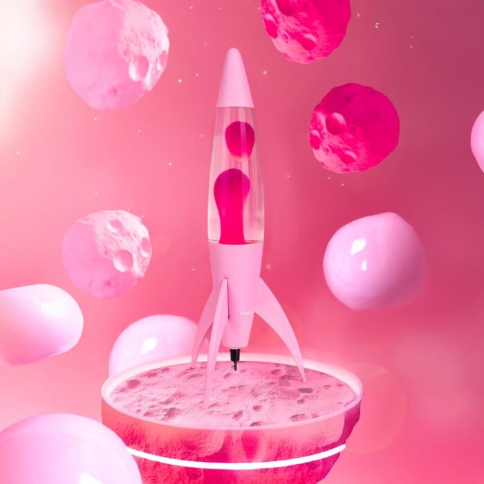 Lava lempa Rocket Monochromatic Pink