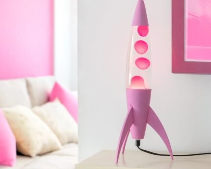 Lava lempa Rocket Monochromatic Pink