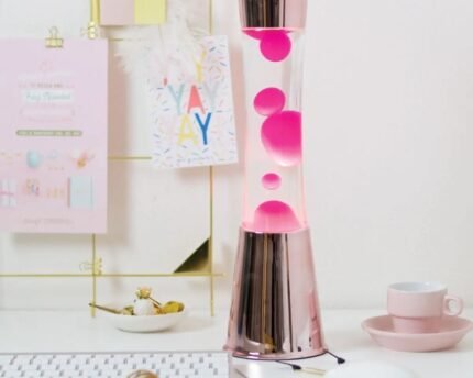 Lava lempa Rose Gold Base