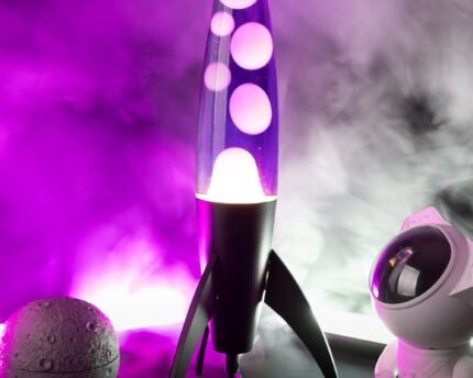 Lava lempa Very Peri Rocket