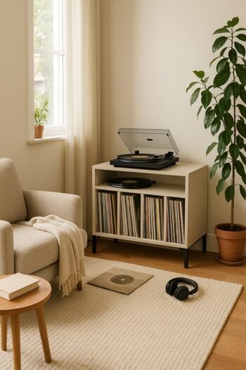 Lentyna MOSA vinilo plokštelėms, smėlio