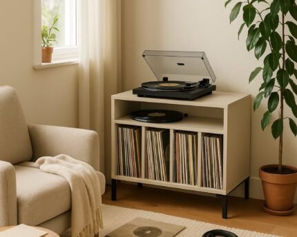 Lentyna MOSA vinilo plokštelėms, smėlio