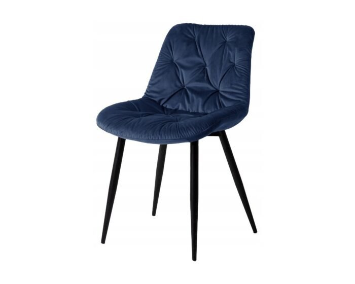 Mėlyna veliūrinė kėdė EXITO DESIGN
