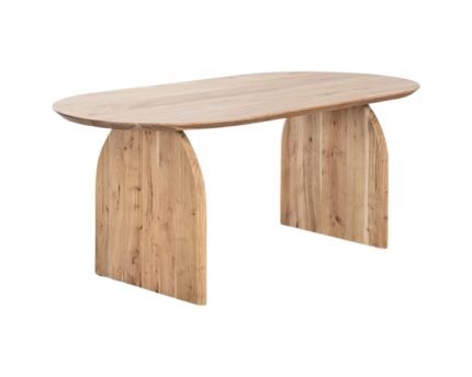 Ovalus akacijos medienos valgomojo stalas BEDUM STYLE Natural Wood (200x105 cm)