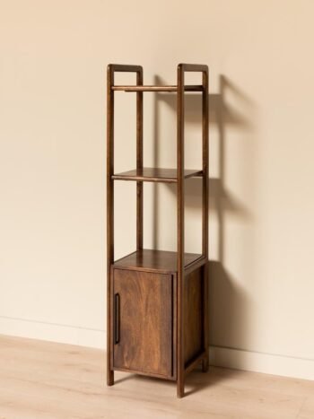 Siaura lentyna su spintele, 163 cm