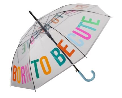 Skėtis "Born To Be Cute" Transparent