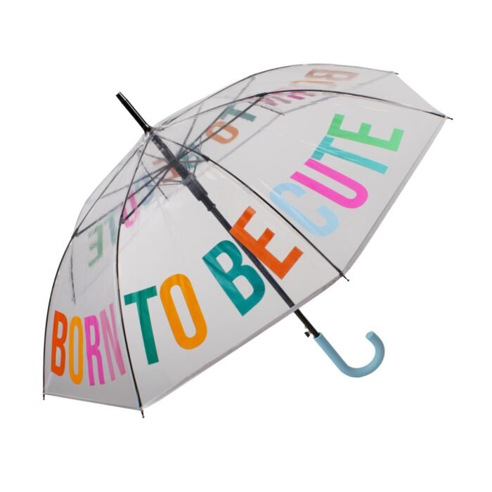 Skėtis "Born To Be Cute" Transparent